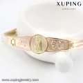 China Proveedor de joyería Xuping Nuevo chapado en oro pulsera Bendecida Virgen María Pulsera de tres colores